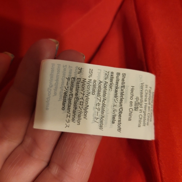 J Crew Red Cocktail Fit Flare Ruffle Dress 4 - Picture 6 of 10